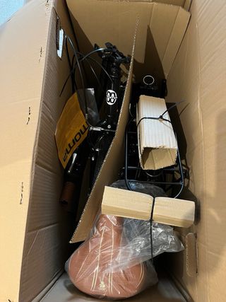 Bicicleta plegable negra