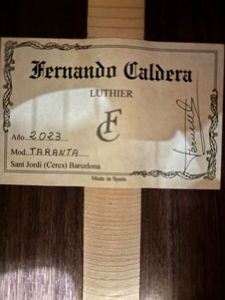 Guitarra Flamenca Fernado Caldera