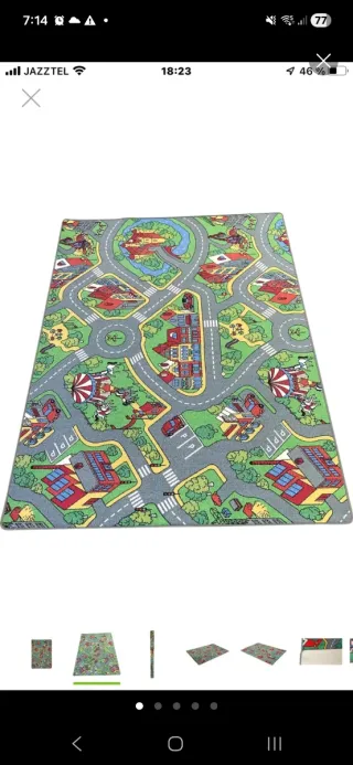 Alfombra infantil de juegos 120x200