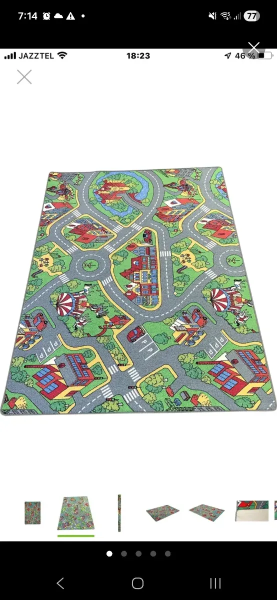 Alfombra infantil de juegos 120x200