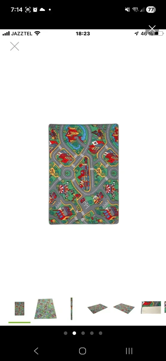 Alfombra infantil de juegos 120x200