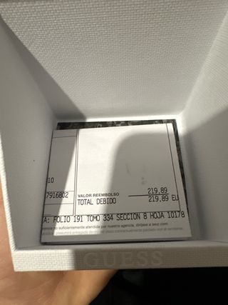 Reloj Guess Negro y Plateado Hombre