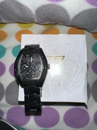 Reloj Guess Negro y Plateado Hombre