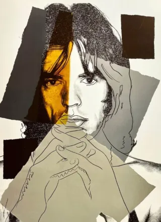 Stampa Offset Mick Jagger Andy Warhol 1975