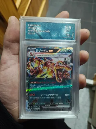 Carta Pokémon japonesa Charizard EX #066 gradeada