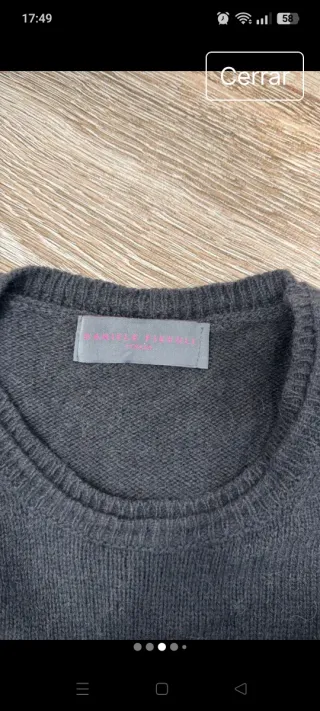 Jersey Daniele Fiesoli Italia Talla L Gris