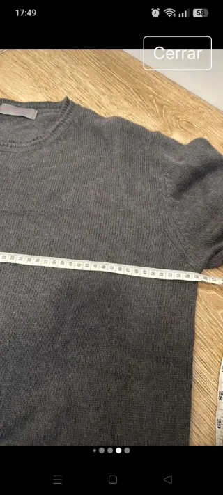 Jersey Daniele Fiesoli Italia Talla L Gris