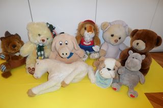 lotto peluche grandi anni 80 90 orsetti leone ippo