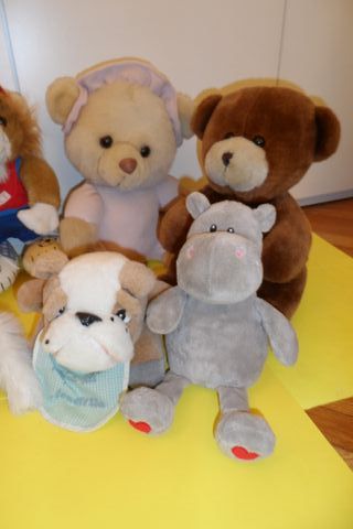 lotto peluche grandi anni 80 90 orsetti leone ippo