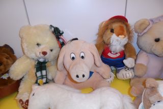lotto peluche grandi anni 80 90 orsetti leone ippo