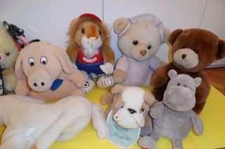 lotto peluche grandi anni 80 90 orsetti leone ippo