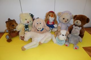 lotto peluche grandi anni 80 90 orsetti leone ippo