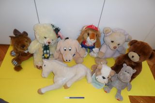 lotto peluche grandi anni 80 90 orsetti leone ippo