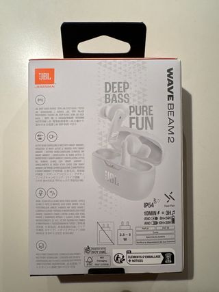 Auriculares JBL Wave Beam2 Blancos