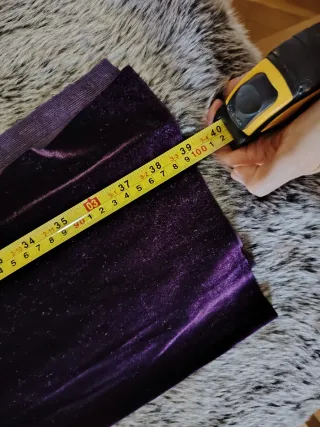 Capa de terciopelo morado