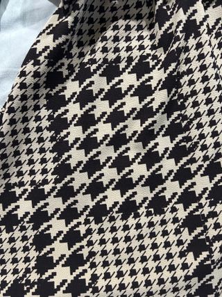 Abito con cintura fantasia pied-de-poule - Taglia