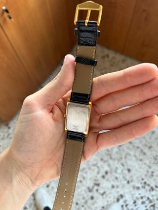 Orologio Seiko Tank Rettangolare Oro Nero