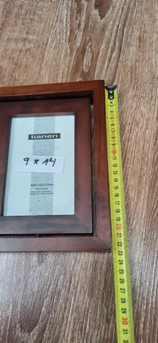 Marco de fotos doble de madera