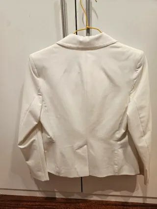 Traje de chaqueta y pantalón CARAMELO blanco