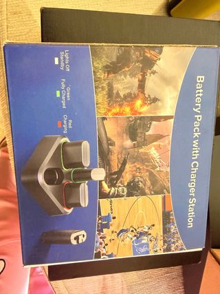 Cargador Batería Mando Negro/Verde