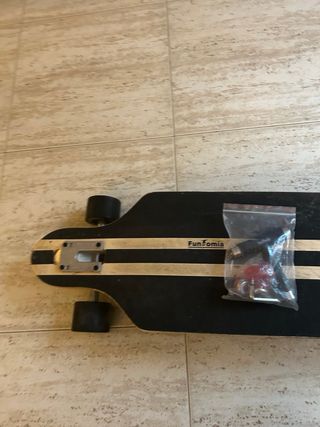 Longboard skate con llave y recambios