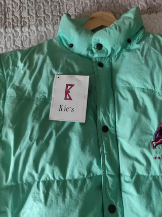 Chaqueta bomber vintage de plumas