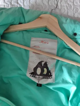 Chaqueta bomber vintage de plumas