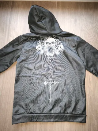 Felpa con stampa teschi S