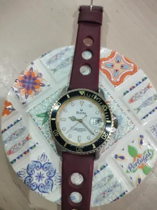 Reloj Bulova Marrón y Plateado