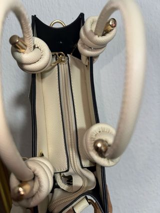 Bolso oso Blanco y Dorado