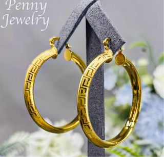 Pendientes Aro Bañados en Oro 18k