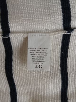 Jersey Carolina Herrera CH 100% Algodón