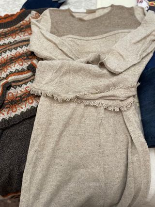 Lote Ropa Embarazada Invierno Beige/Marrón