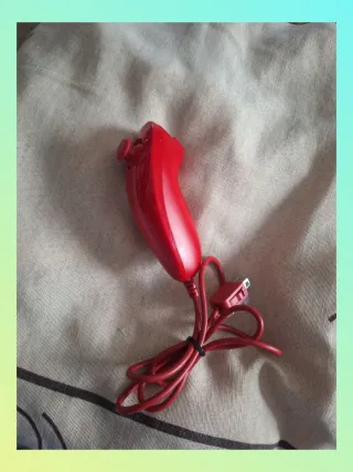 Controller Nunchuk Wii Rosso Originale Nintendo