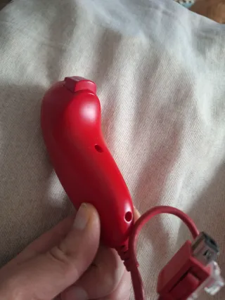 Controller Nunchuk Wii Rosso Originale Nintendo