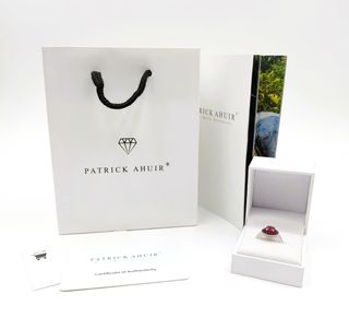 Anillo Plata Mujer Rubí Natural