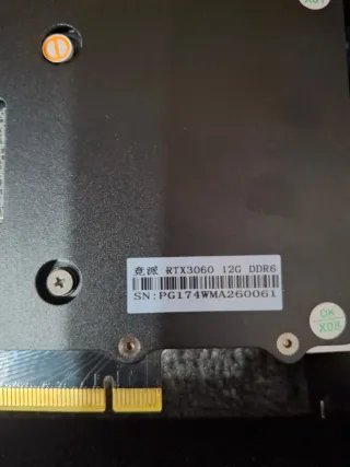 Tarjeta Gráfica RTX 3060 12G