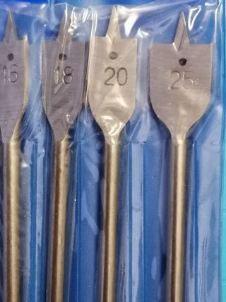 Brocas Planas Madera 6 Piezas