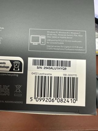 Logitech G432 Auriculares Gaming #U1HYQ9