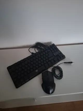 Teclado y Ratón Gaming Negro