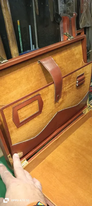 Maletín Piel Vintage Marrón