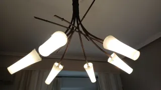 Lámpara de techo forja diseño ramas