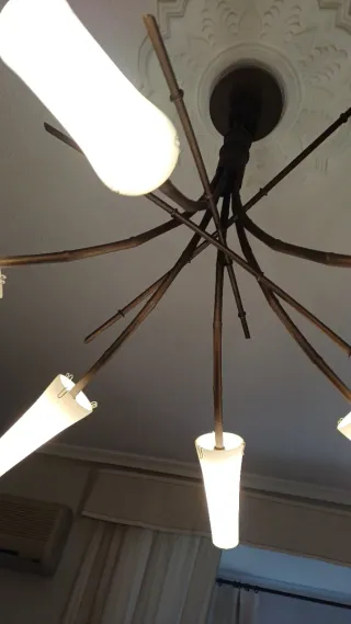 Lámpara de techo forja diseño ramas