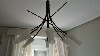 Lámpara de techo forja diseño ramas