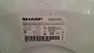 Lavadora Blanca Sharp