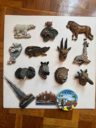 Colección de Imanes de Animales y Monumentos
