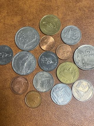 Lote 15 monedas Tailandia