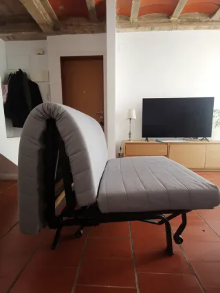 Sofá Cama Plegable Gris