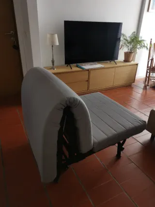 Sofá Cama Plegable Gris