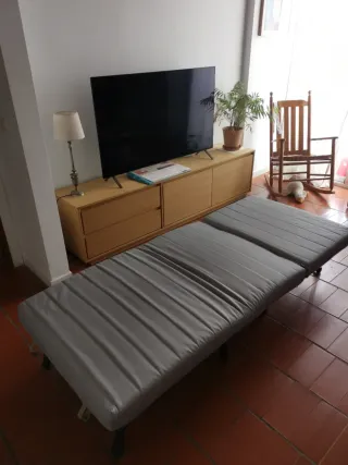 Sofá Cama Plegable Gris